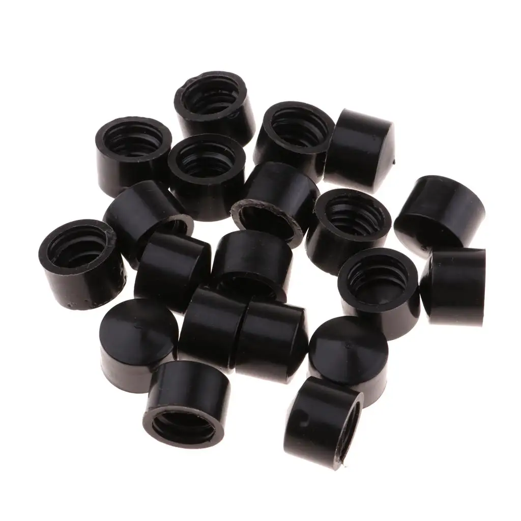 20 Packs Replacement Pivot Cups Skateboard Longboard Accessories Pivot Tube Choices Black