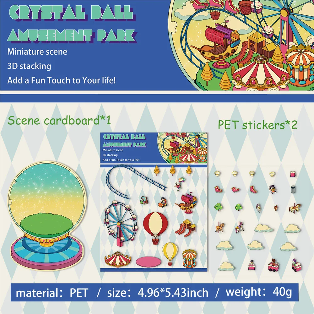 Plus Size tow-story Cabin Scene DIY Sticker Highly Playable Sticker Stacking Pasting Festival Birthday Gift for