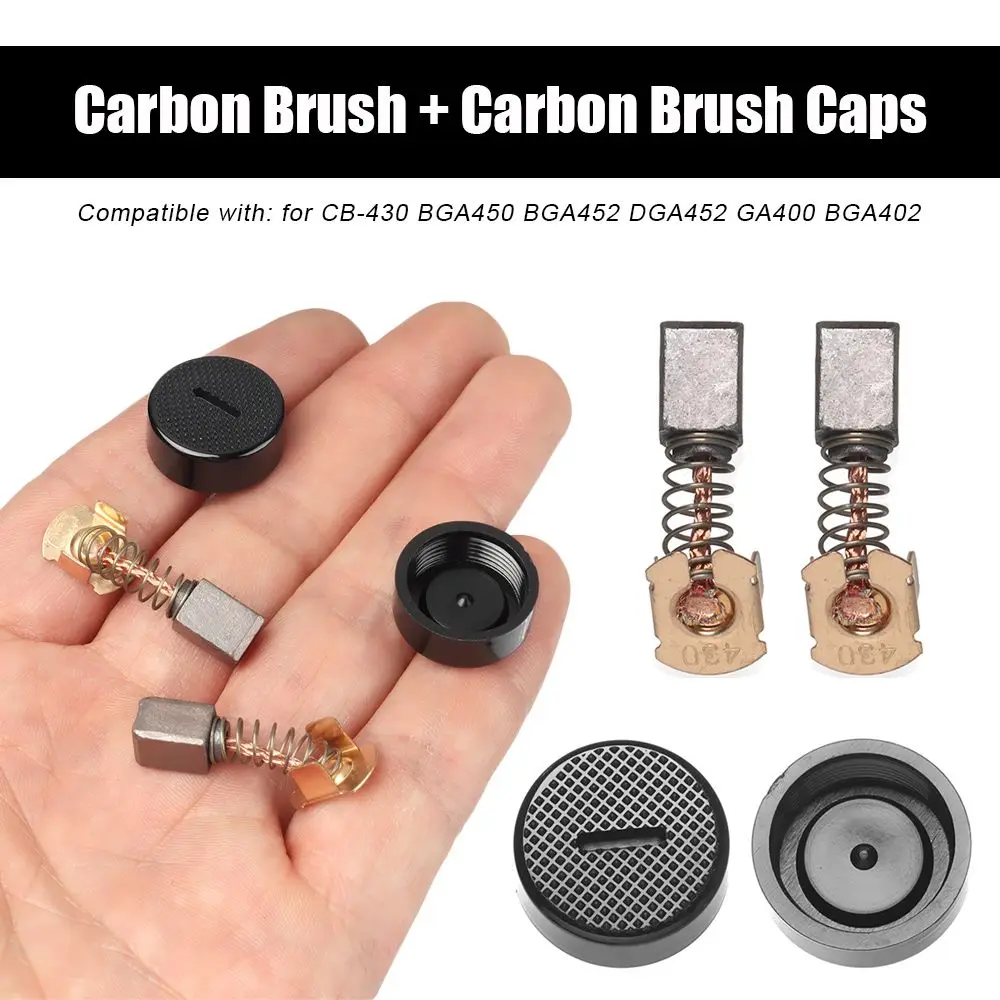 2pcs GA400 BGA402 Accessories For CB-430 Makita Power Tool Angle Grinder Parts Carbon Brush Cap Brush Cap Cover