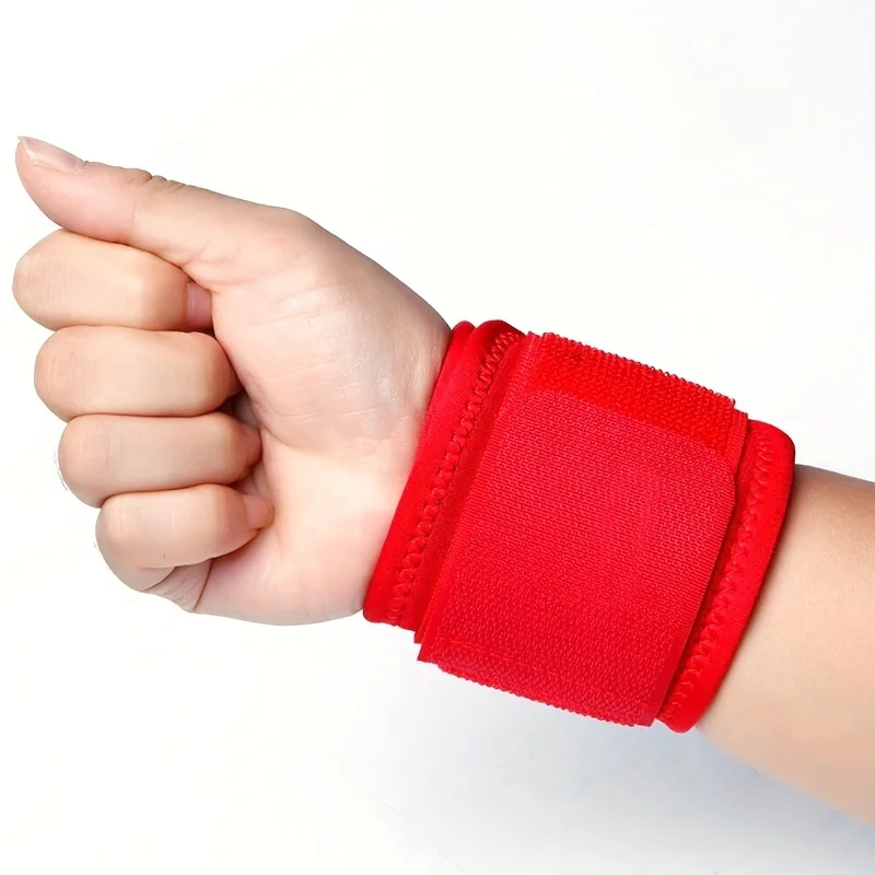 Single piece sports wrist guard, polyester fiber men's and women's protective equipment, wrist fitness support strap