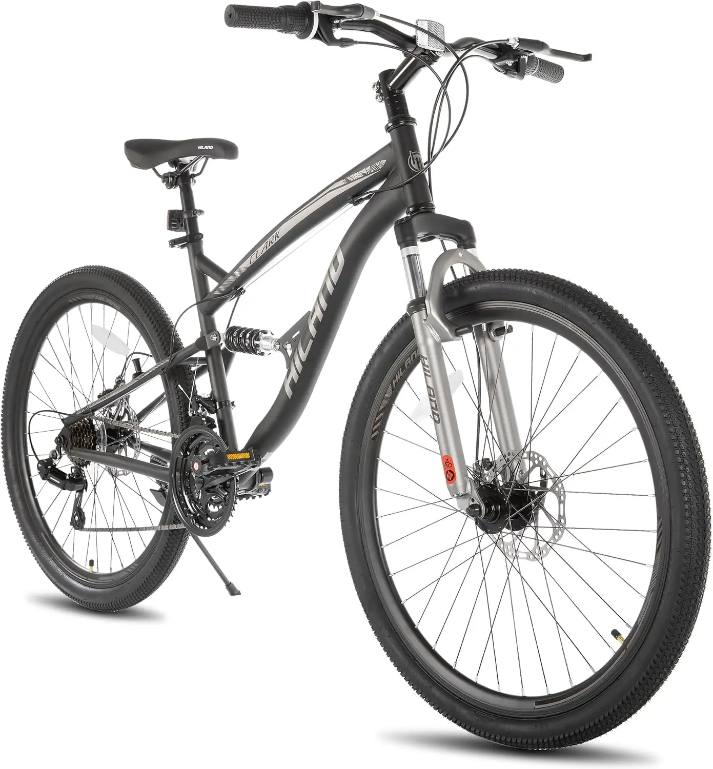 Full Suspension Mountain Bike, 21 Speed, 26 Inch Wheel, Dual Disc Brake Bike for Adult Bicycle