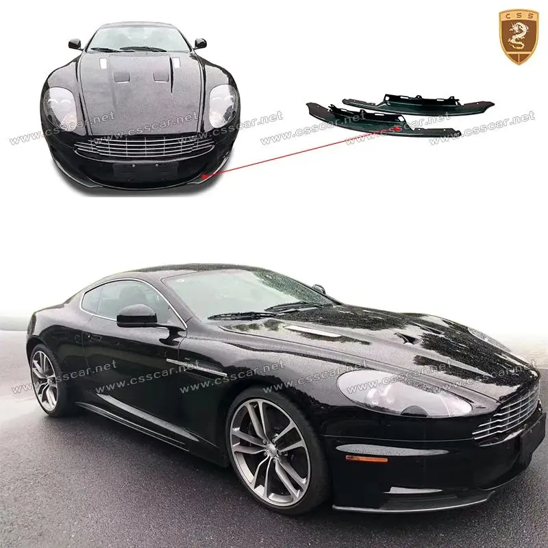 

CSS NEW 2pcs Black Front Bumper Splitter Car Trims For Aston Martin DBS OEM Original Auto Diffuser Decorate Replacement Parts