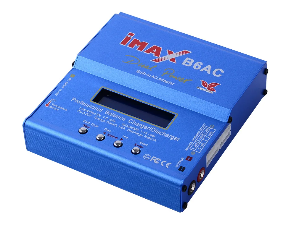 iMAX B6 AC 80W B6AC 6A RC Balance Charger Digital Li-ion LiFe Nimh Nicd PB Lipo Battery Discharger