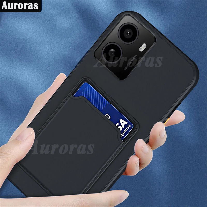 Auroras For Nokia HMD Pulse Pro Case Luxury Card Slot Wallet Silicone Shockproof Soft Shell For Nokia HMD Pulse Plus Back Cover