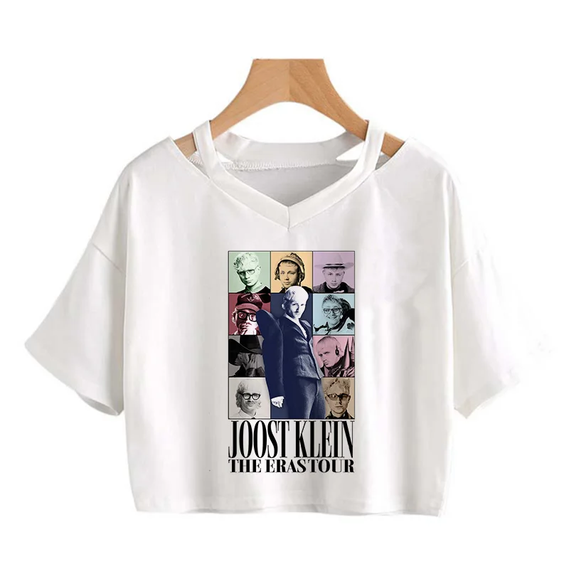 Hot Women Funny Mange Cropped Tee Shirt I Love Joost Klein Crop Tops Europapa Harajuku Y2k Tshirt Fashion Summer T-shirt Female