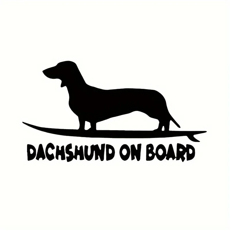 

1pc Pet Dachshund Waterproof Removable Vinyl Sticker, Cute Decor for Home, Car Window, Body, Glass & Luggage