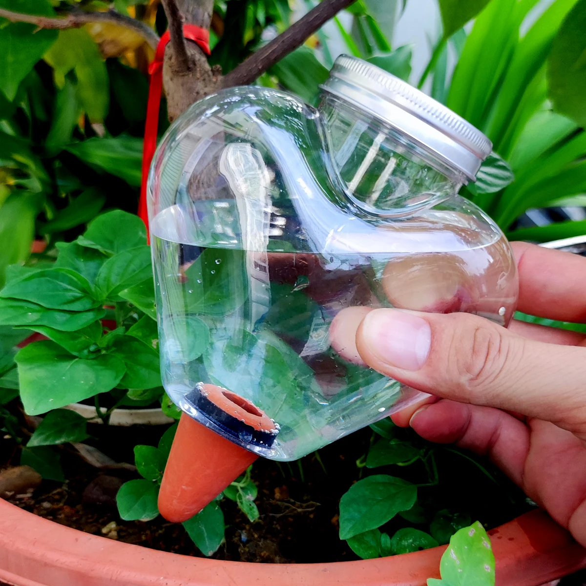 2 Stück Garten automatisches Bewässerungs werkzeug Innen Tropf bewässerung Bewässerungs system Topf faul Blume Pflanze Tränke Spike Tropfer
