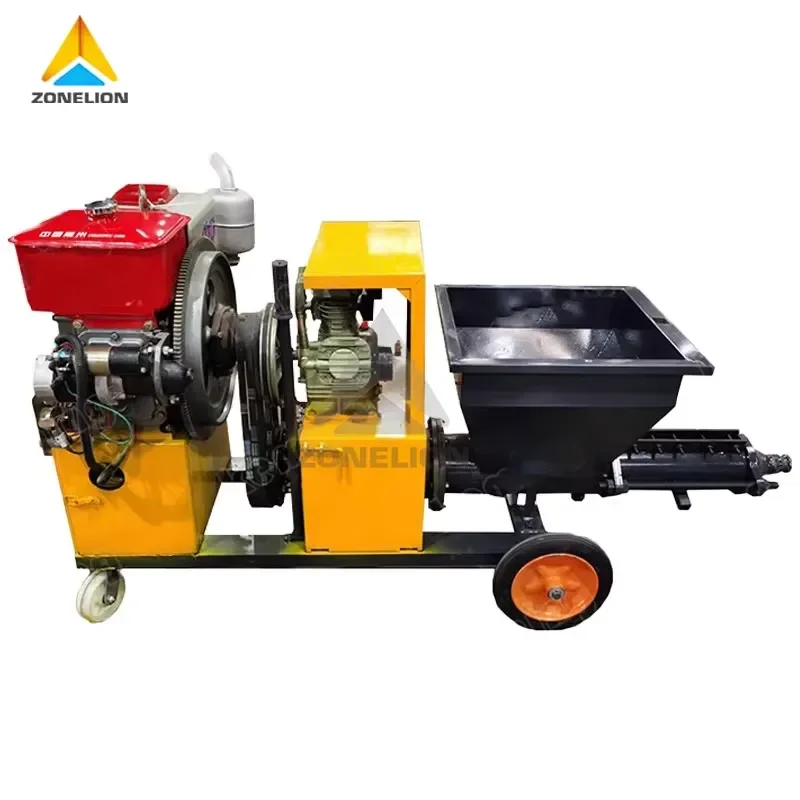 Sand Mortar Spraying Pump Machine/wall Cement Plaster Machine for Construction