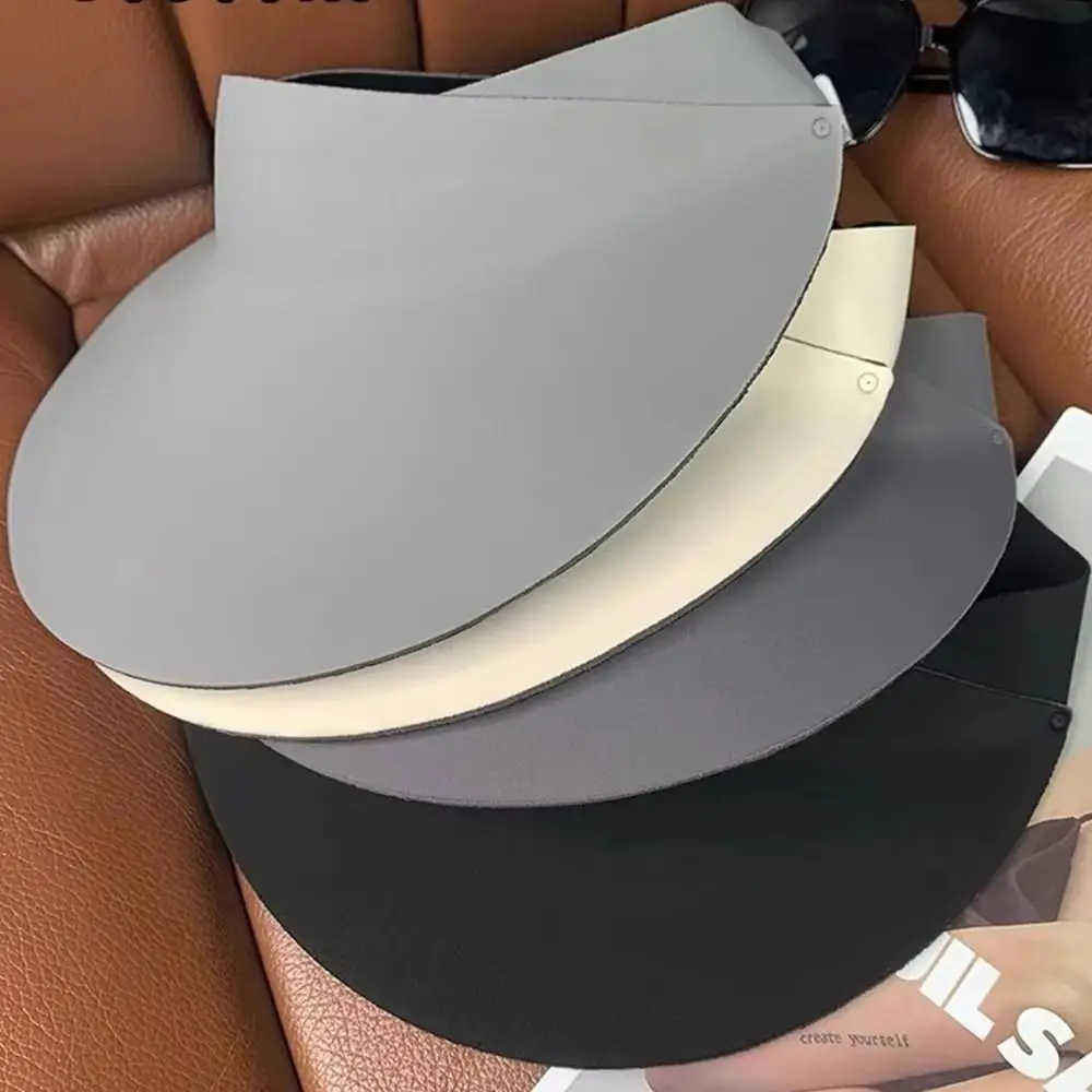 Fashion Breathable Traceless Sun Hat Foldable Large Brim Women Sun Hat Empty Top Korean Style Seamless Visor Cap Sunshade