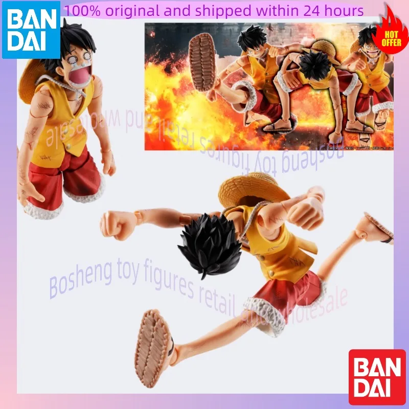 

100% in Stock Original Bandai S.H.Figuarts Shf Monkey D Luffy Summit War of Marineford One Piece Anime Action Collection Figures