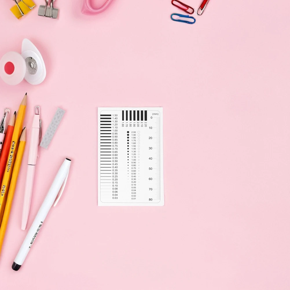 

4pcs Precision Measuring Tools Transparent Measurement Film High Accuracy Diameter Line Width Portable Lightweight Defect