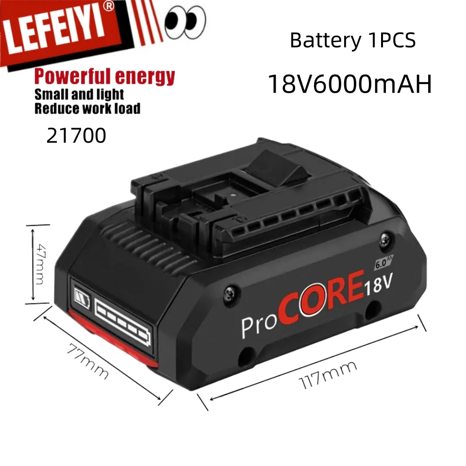 Brandneue 6ah Procore Ersatz batterie, für Bosch 18V Akku-Werkzeuge bat609 bat618 gba18v 21700 Hochleistungs-5c-Leistungszelle