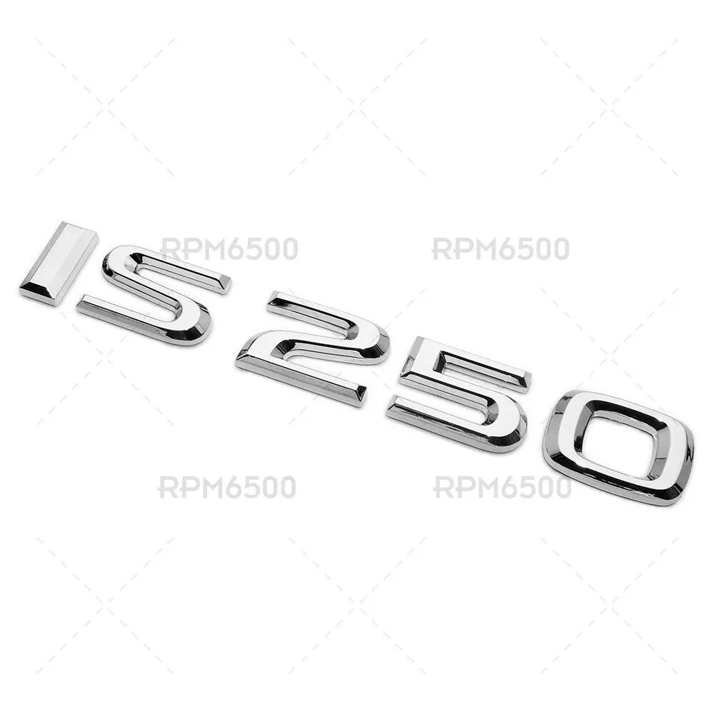 غطاء صندوق السيارة لكزس OEM كروم IS 250 حرف شعار شارة شعار السيارة استبدال F-Sport