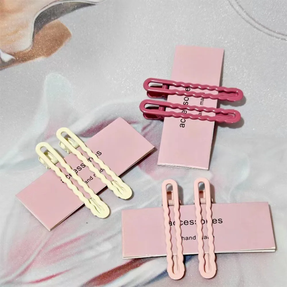 Модная милая заколка для волос ярких цветов из сплава, однотонные аксессуары для волос, заколки для волос