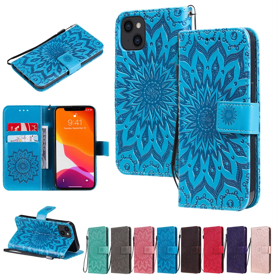 

Sunflower Flip Wallet Cover For Huawei P Smart 2021 2020 Plus 2019 Z Mate 20 10 P20 P30 P40 Lite E P50 Pro Lady Kids Case D06F