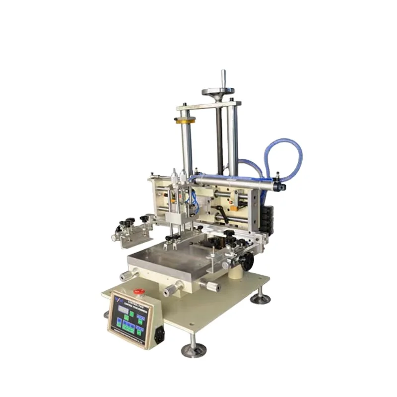 

New Semi Automatic Single-Color Mini Desk Rotary Screen Printing Machine Tube Printer for Sale
