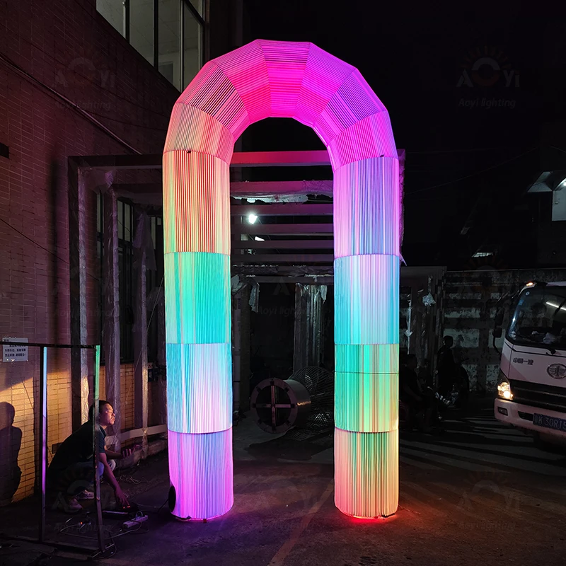 

Colorful Arch Landscape Lights Outdoor Street Park Amusement Park Commercial square Art Installation Custom Dimmer Lights