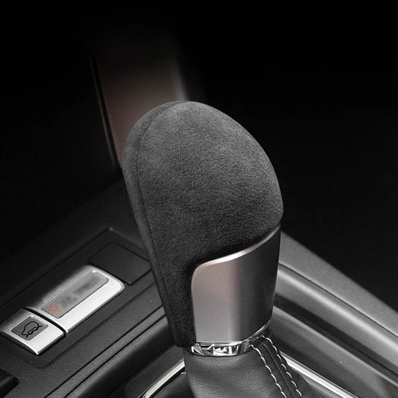 

Car Accessories Auto Car Gear Lever Shift Knob Cover Suede Protector Parts Trim For Subaru WRX XV Forester Outback
