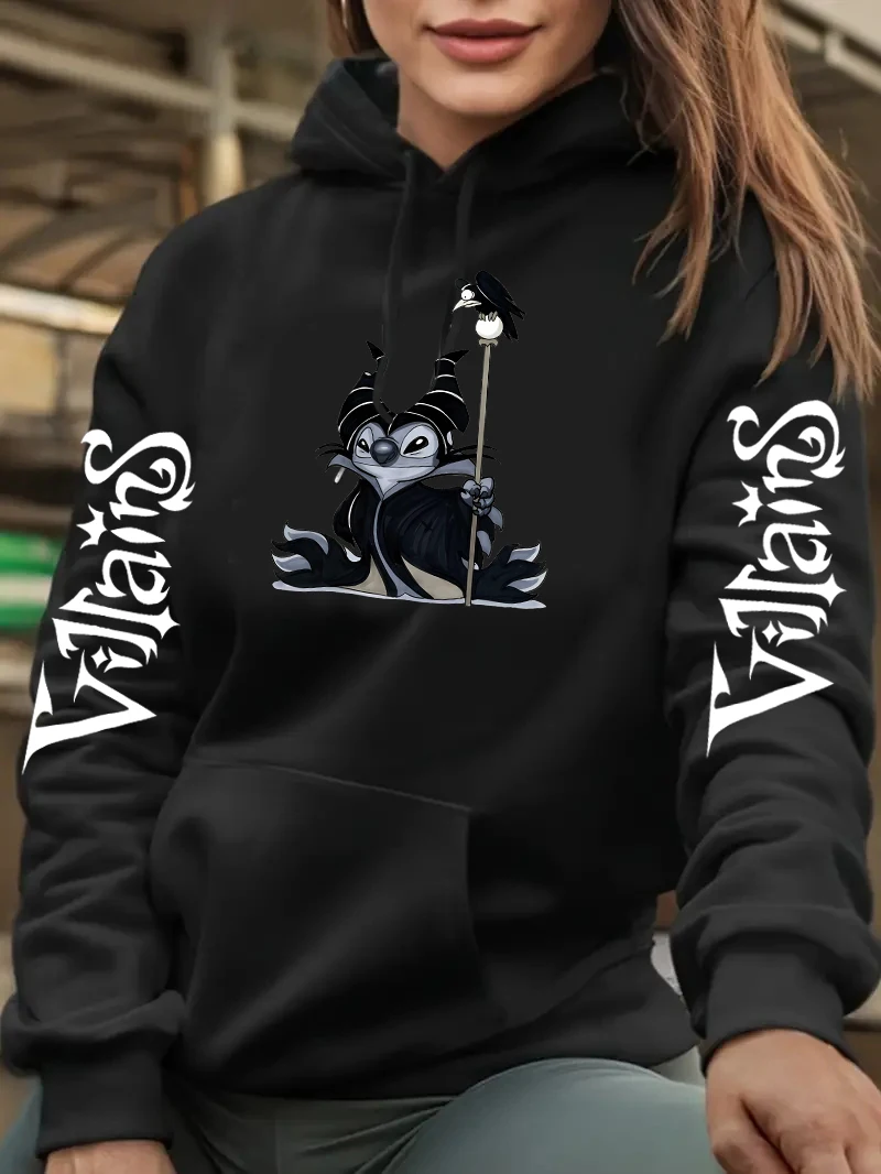 

Disney Villains Maleficent Stitch HoodieY2k Clothes Long Sleeve Woman Clothing Hoodies Sweatshirt Women Harajuku Y2k Hoodies