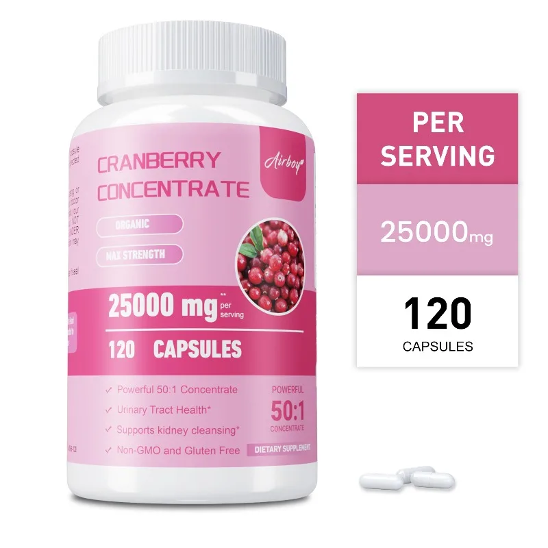 Extractos de Arándano Rojo - Mejora la Función Gastrointestinal, Regula la Flora Intestinal, Apoya la Salud de la Vejiga y del Tracto Urinario