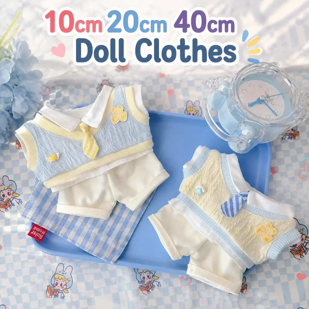 10cm 20cm 40cm Cotton Doll Clothes Love In Beihai Series Clothing Set Cute Refreshing College Style No Attribute Clothing
