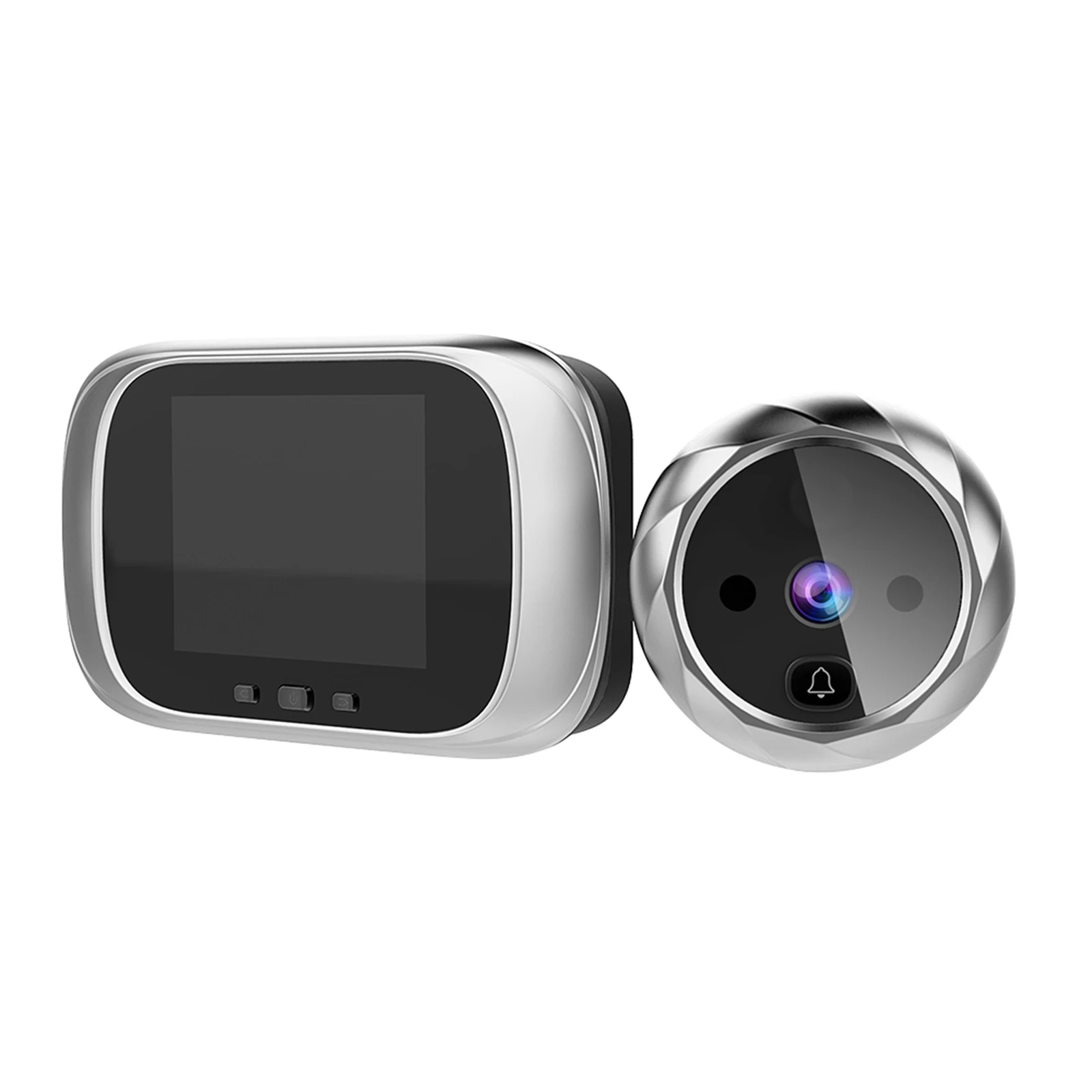 2.8 inch LCD Color Screen Digital Doorbell Eye Doorbell Electronic Peephole Door Camera Viewer Door Bell for Home Security