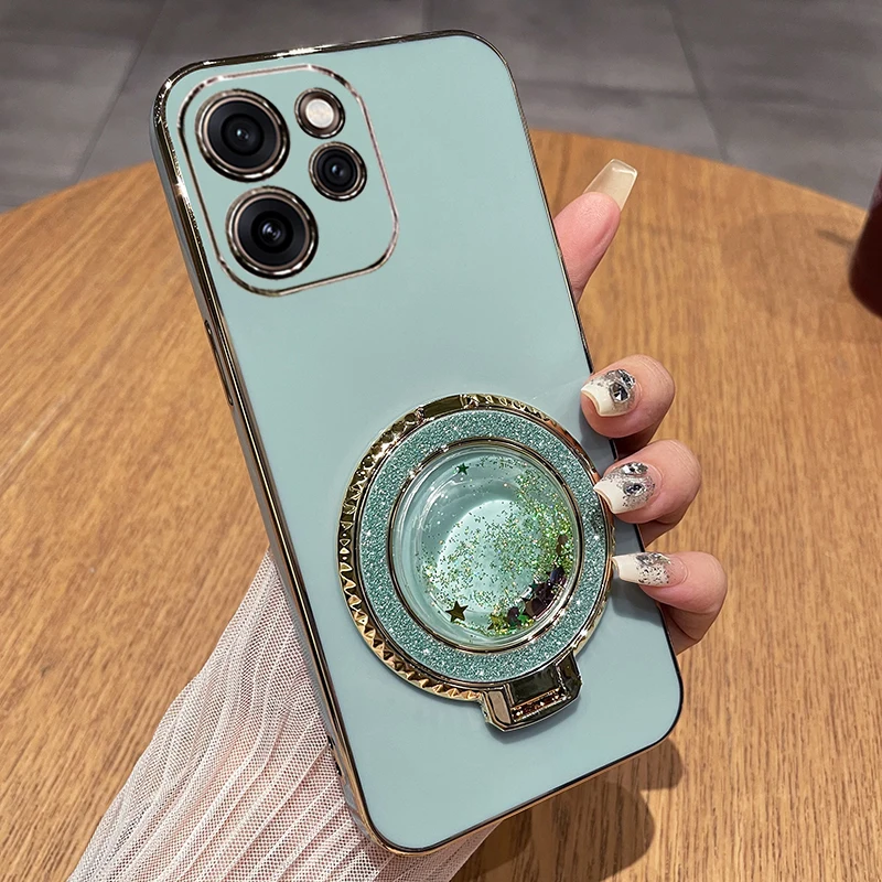 حافظة لهاتف رينو 15 برو مطلية بالحلوى من البولي يوريثان لهاتف OPPO Reno15 5G 15pro حامل مغناطيسي مقاوم للصدمات غطاء سيليكون