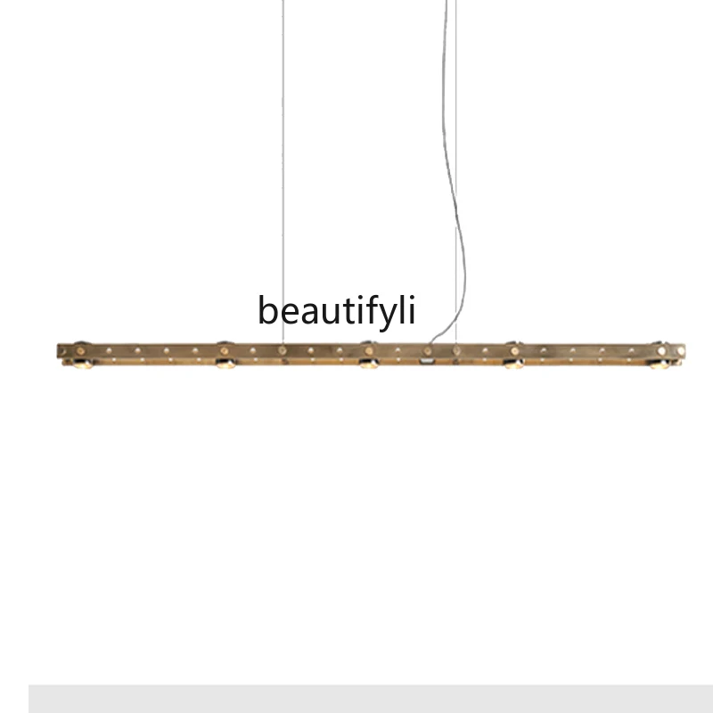 

Post-Modern Creative Long-Shaped Restaurant Chandelier Decorative Lamp Personality Simple Crafts Lamps