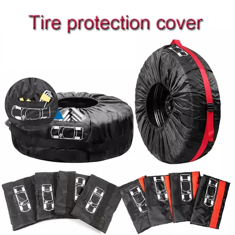 

Car Styling 1PCS Universal S/L Car Spare Tire Covers Case Auto Wheel Tires Storage Bags Oxford Cloth Dust-proof Protector