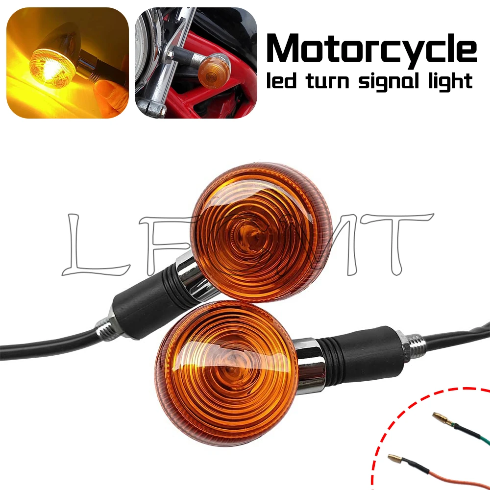 

Motorcycle Turn Signal Light Universal Indicator Lamp Fit for Honda Shadow VT 750 1100 Steed VLX 400 600 Magna 250 750 VTX 1300