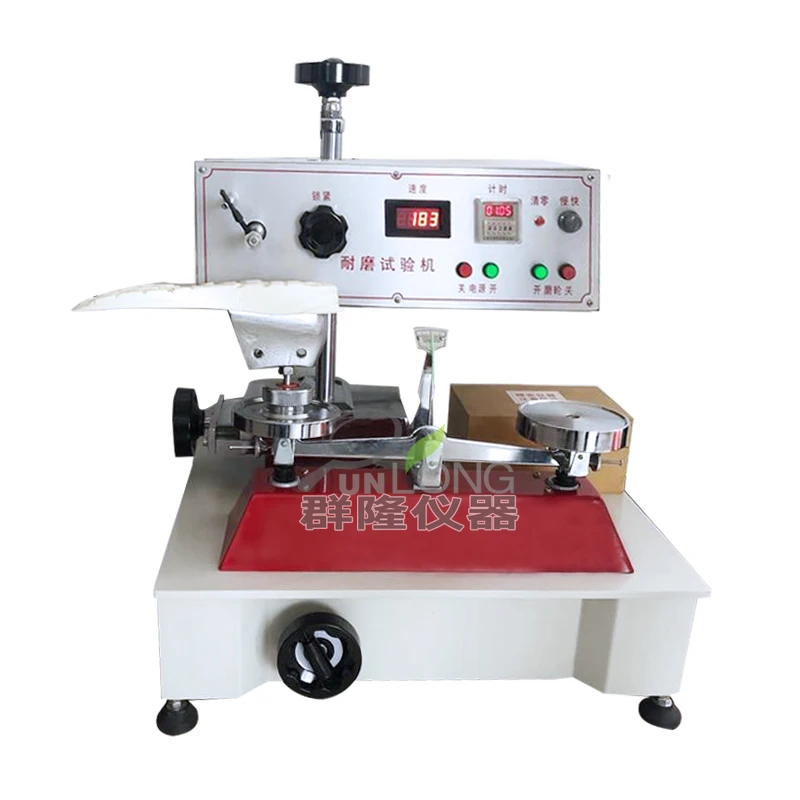 Wear resistance testing machine, rubber sole tester, plastic sole test piece, wear-resistant polyester wear test bench