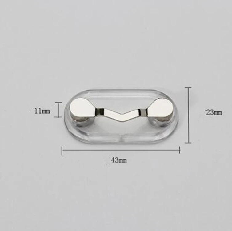 Multi-function Mini Magnetic Eyeglass Clips Holder Hang Brooches Pin Zinc Alloy Magnet Glasses Headset Line Metal Buckle