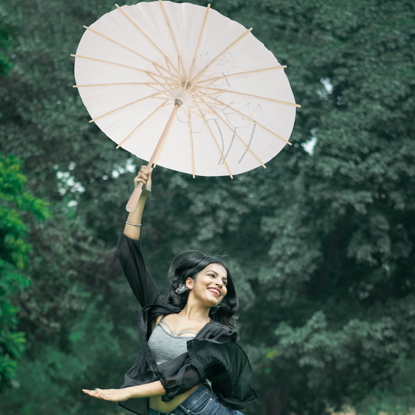 

DIY H Paper 40cm Kids Small Blank Umbrella for H Decoration Cosplay Paper Funny Umbrella Photography Prop
