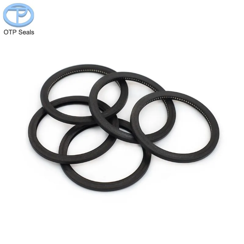 Custom Seals PTFE Spring Seal End Face Inner Abrasion Polytetrafluoroethylene Add CF 718 O-Spring Factory Sealing Solutions OEM