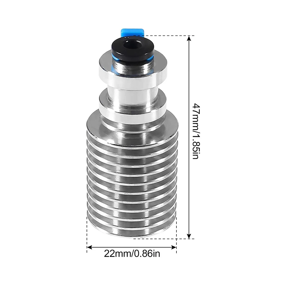 Disipador de calor V6 para impresora 3D, disipador de calor de aluminio de 1,75mm, radiador para extrusora V6 Prusa i3 MK3 j-head Hotend Bowden