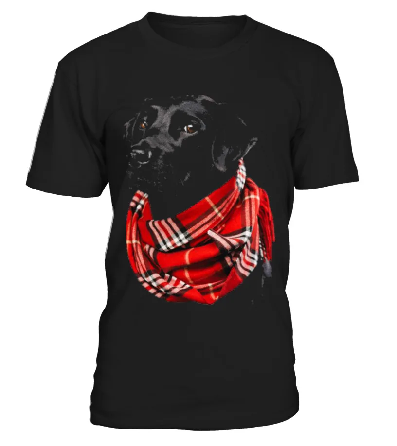 NEW Black Labrador Wearing A Headscarf Unisex Classic Tee Vintage Trending S-5XL