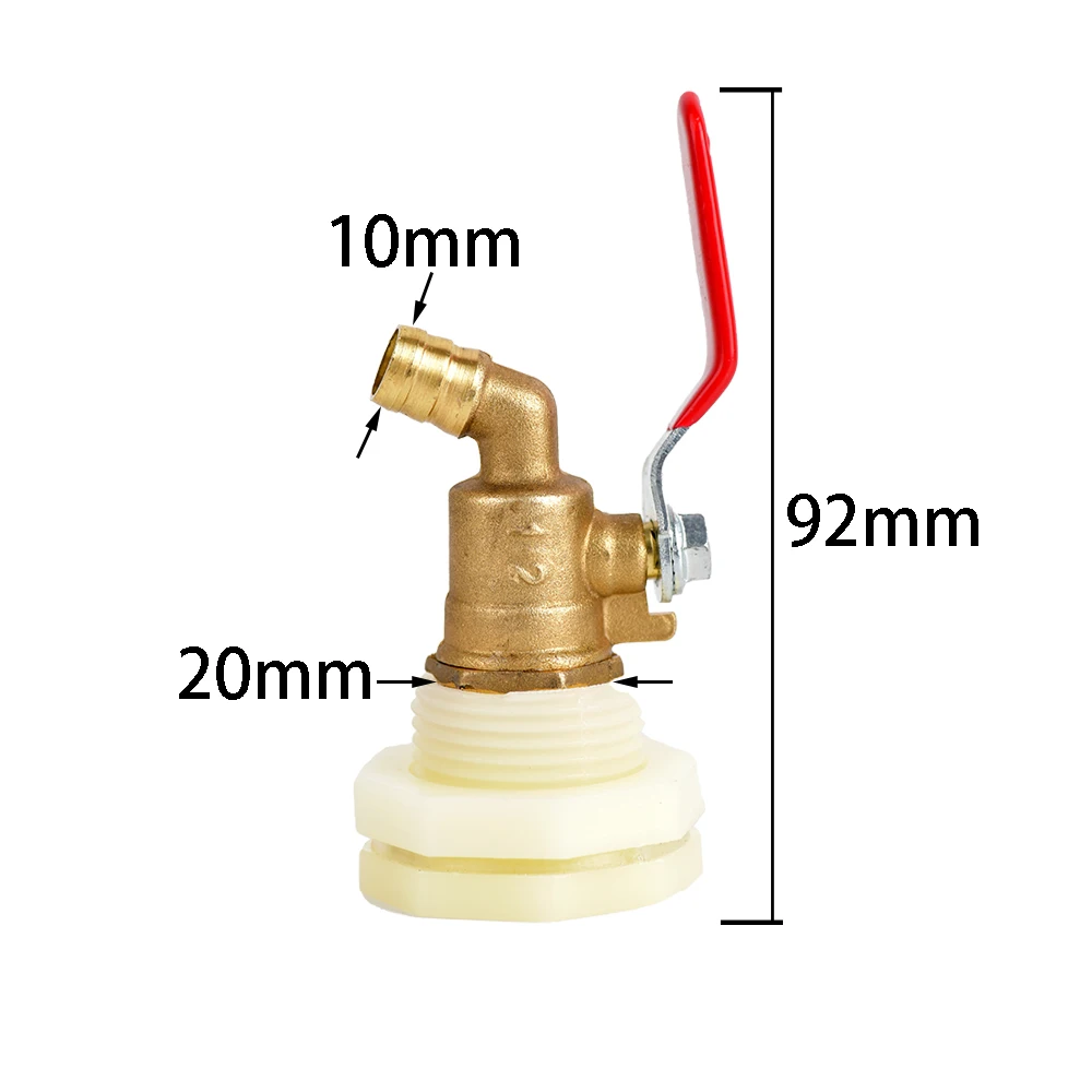 1000 L Adapter zbiornika IBC S60X6 gwint do 10mm armatura do węży zawór mosiężny kran do ziorniki wody zewnętrznego