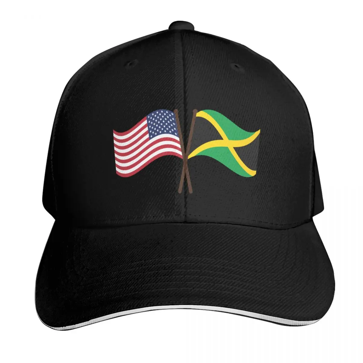 Casquette de baseball unisexe avec drapeaux de la Jamaïque et des États-Unis, pour hommes et femmes, idéale pour les activités de plein air, le golf, la course, la randonnée, l’été, la plage et les voyages.