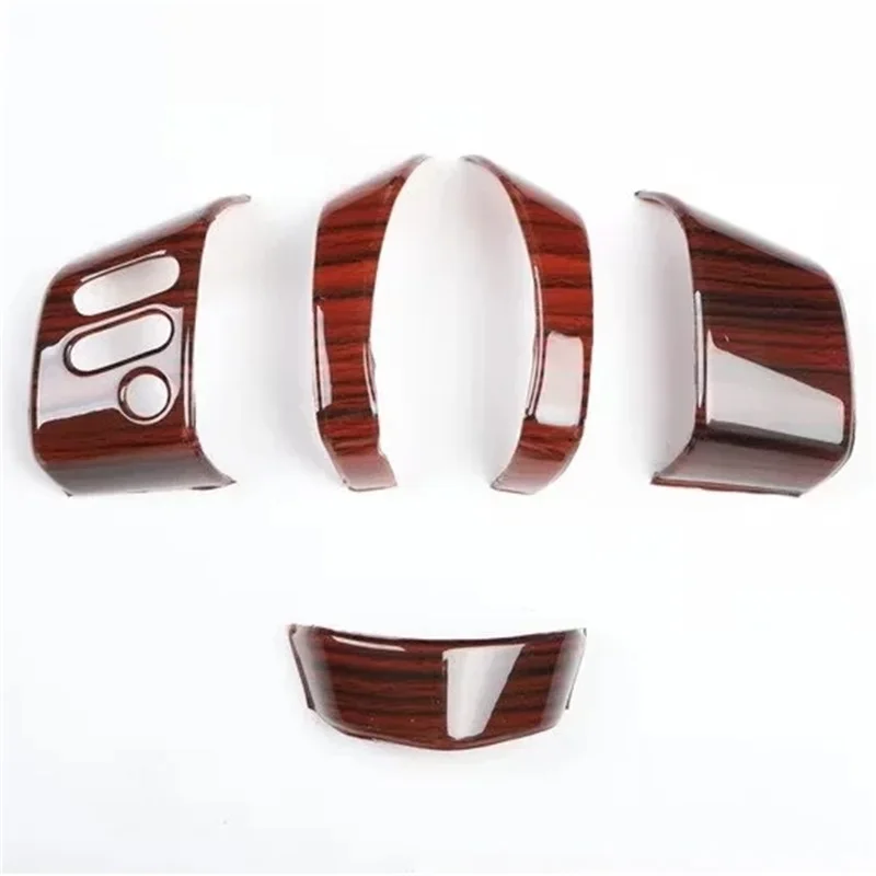 

For Toyota FJ Cruiser Car Steering Wheel Trim Cover Decoration Protection 3d Stickers ABS Chrome Carbon Fiber Auto Styling Parts