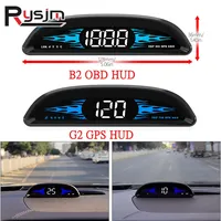 B2 G2 OBD / GPS Multifunctional Car HUD Head Up Display Car Speedometer Accessories RPM Water Temperature Overspeed Alarm