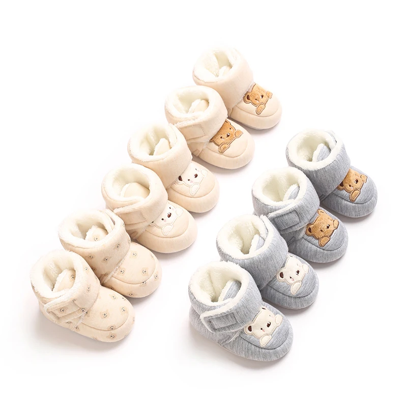 أحذية مريحة برسوم كرتونية لطيفة، مناسبة للأولاد الصغار، ناعمة ودافئة مع أحذية صوفية، مناسبة للمشي الداخلي والخريف والفوز