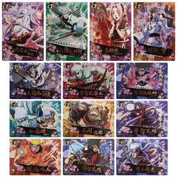 Anime NARUTO Rare CP Refraction Foil Ootutuki Kaguya Uchiha Obito Haruno Sakura Toys for boys Collectible Cards Birthday Present