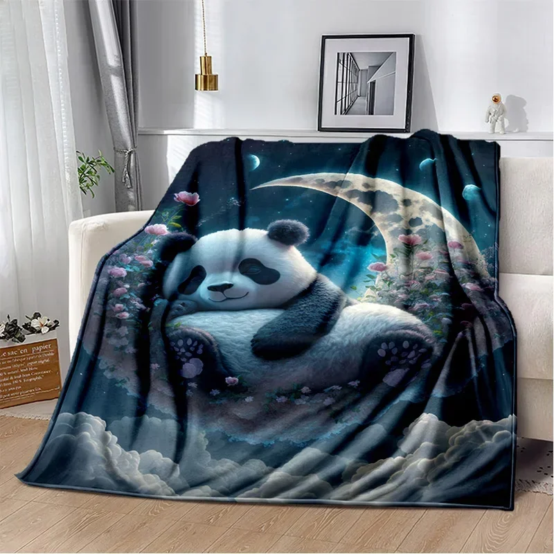 Cute Dream Panda Animal Cartoon Blanket,Soft Throw Blanket for Home Bedroom Bed Sofa Picnic Travel Office Rest Cover Blanket Kid