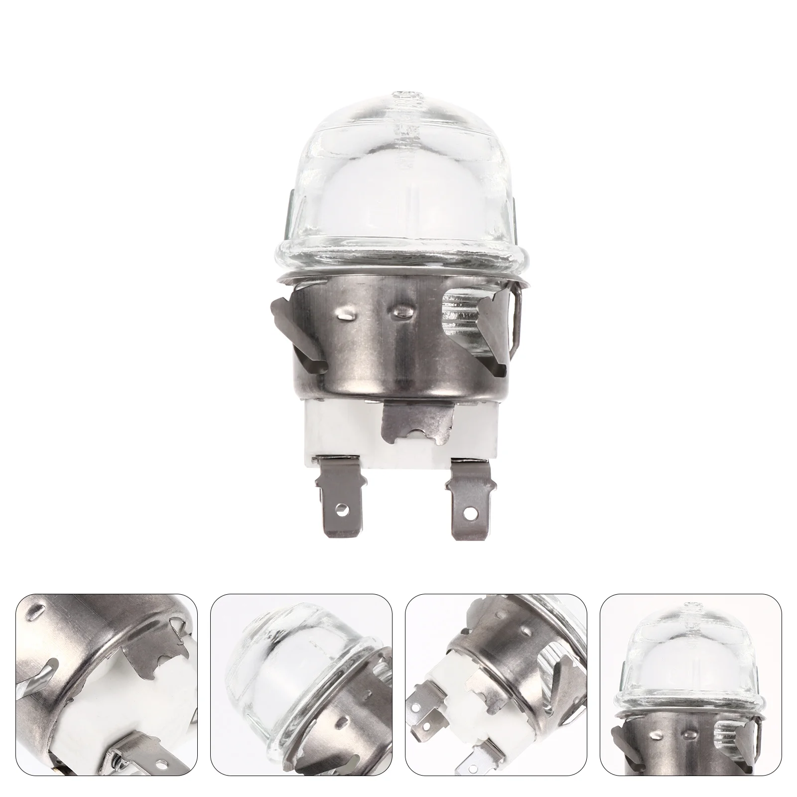 G9 Light Sockets Oven Lamp Holder Heat-resistant Light Bulb Socket Screw Stainless Steel High Tensile Silica Glass Base Adapter