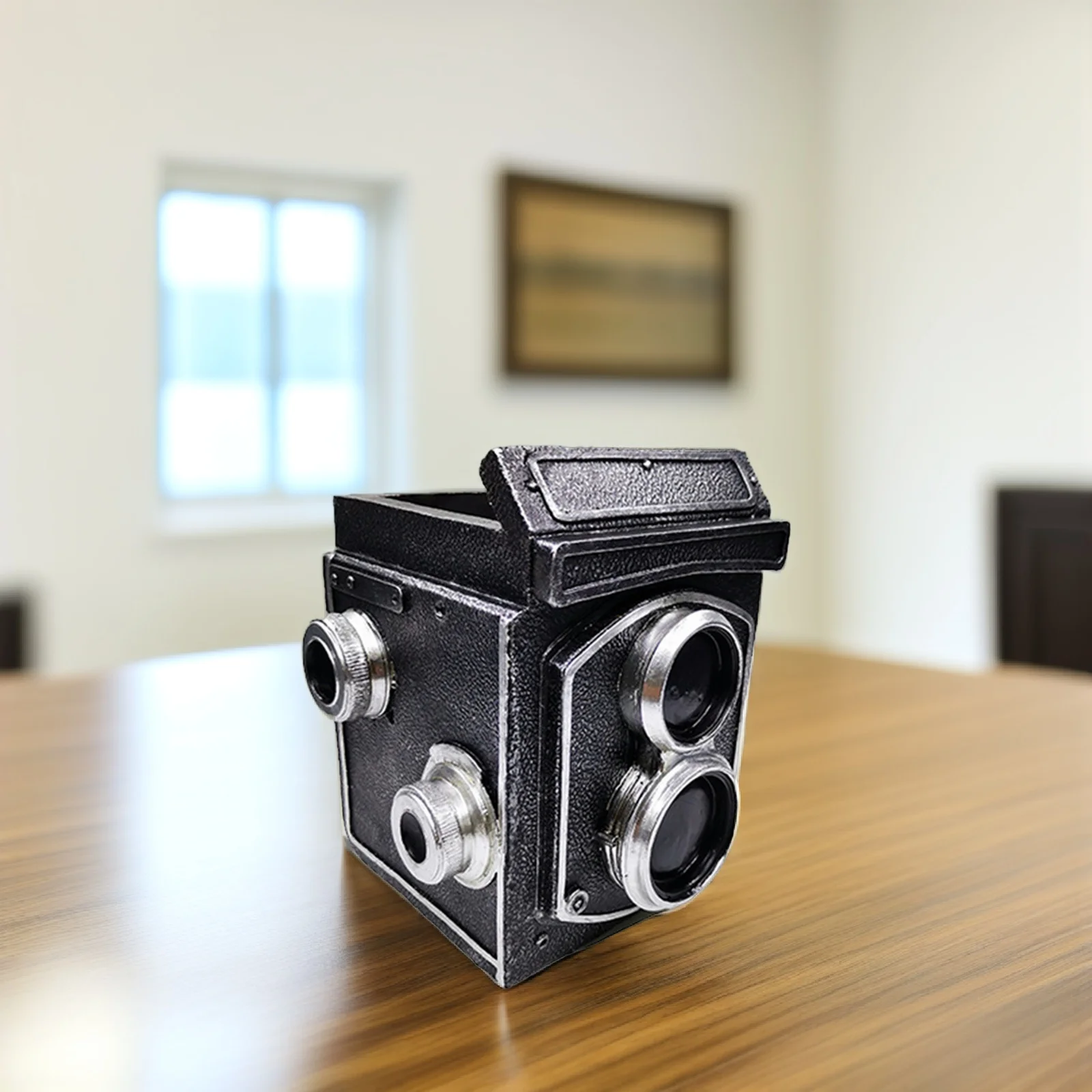 

Retro Camera Flowerpot Resin Succulent Plant Pot Vintage Adornment for Home Office Decor Desktop Garden Windowsill Planter