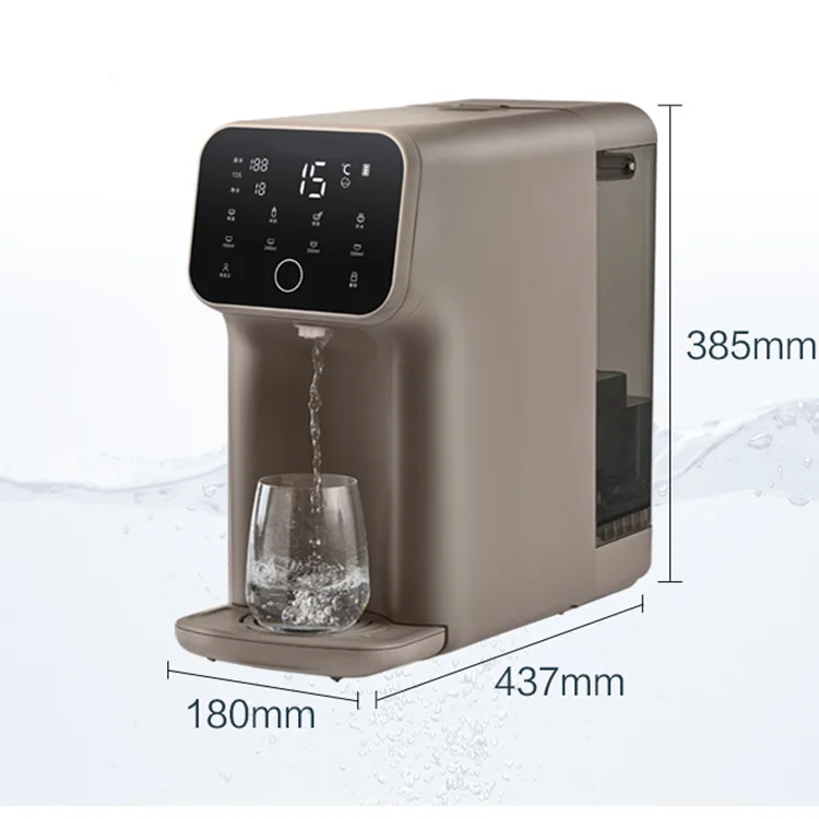 Huishoudelijke En Commerciële 5l Desktop Warm En Koud Water Dispenser Drinken Chinese Design Ro Systeem Waterzuiveraar