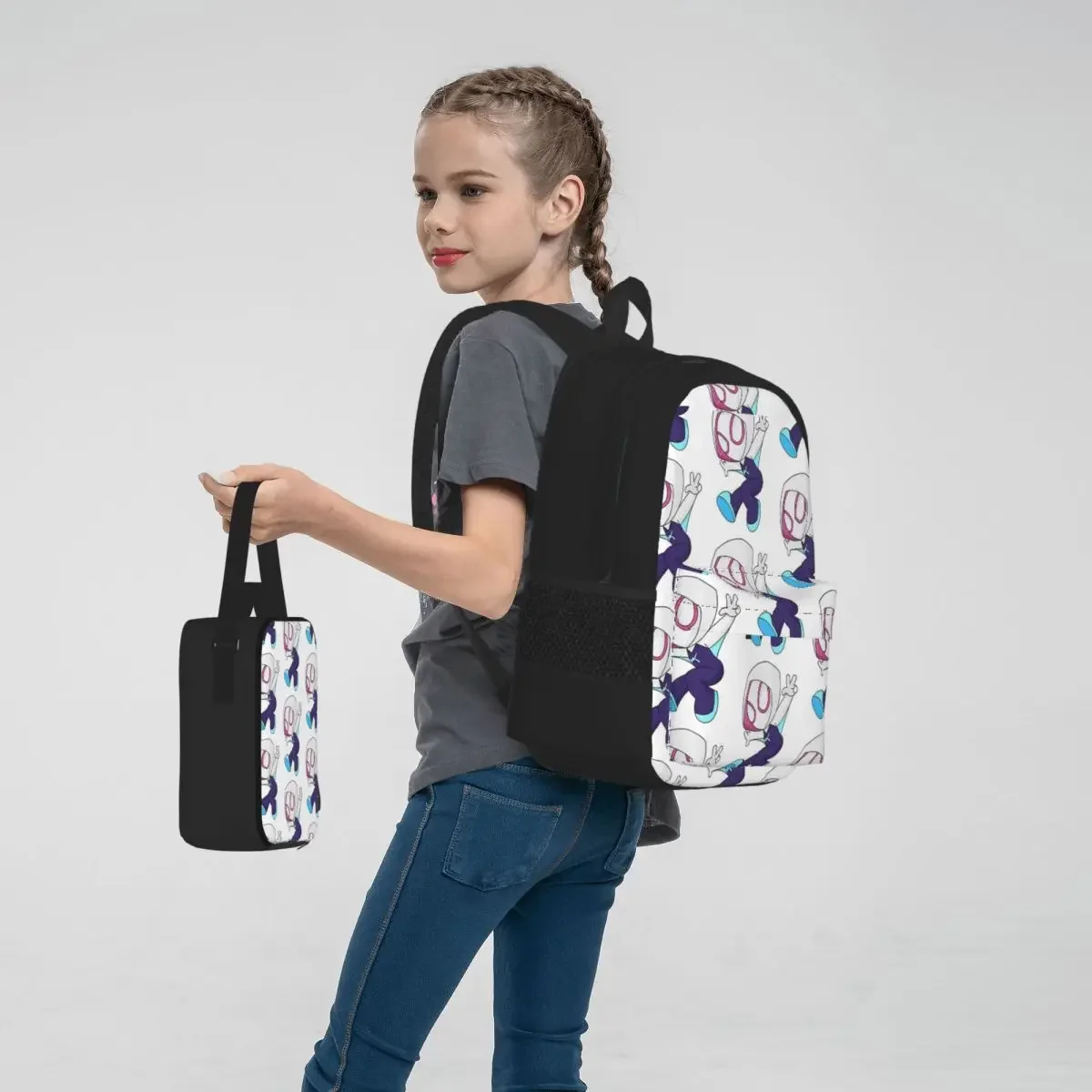 Sacs à dos Spider mesurost pour enfants, sac à livres pour garçons et filles, sacs d'école pour enfants, sac à dos de dessin animé pour enfants, sac à lunch, sac à stylos, ensemble de 3 pièces