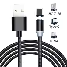 Cabo Usb 3 Em 1 Magnético Para Samsung E Oneplus - Carregador Tipo C.