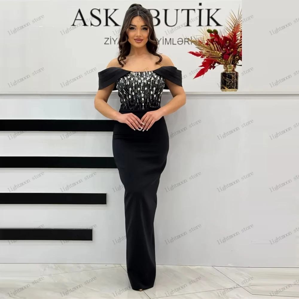 

Винтажные вечерние платья Элегантное платье для выпускного вечера с аппликациями из бисера Халаты с открытыми плечами Гламурные платья Vestidos De Gala по индивидуальному заказу 2026