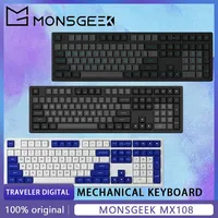 Monsgeek Mx108 Customized Wireless Keyboard 108 Key Full-size Mouse Combo 2.4g  PC Computer Keyboard Mouse Set Laptop Office